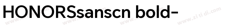 HONORSsanscn bold字体转换